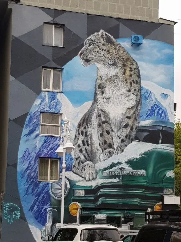 Almaty mural