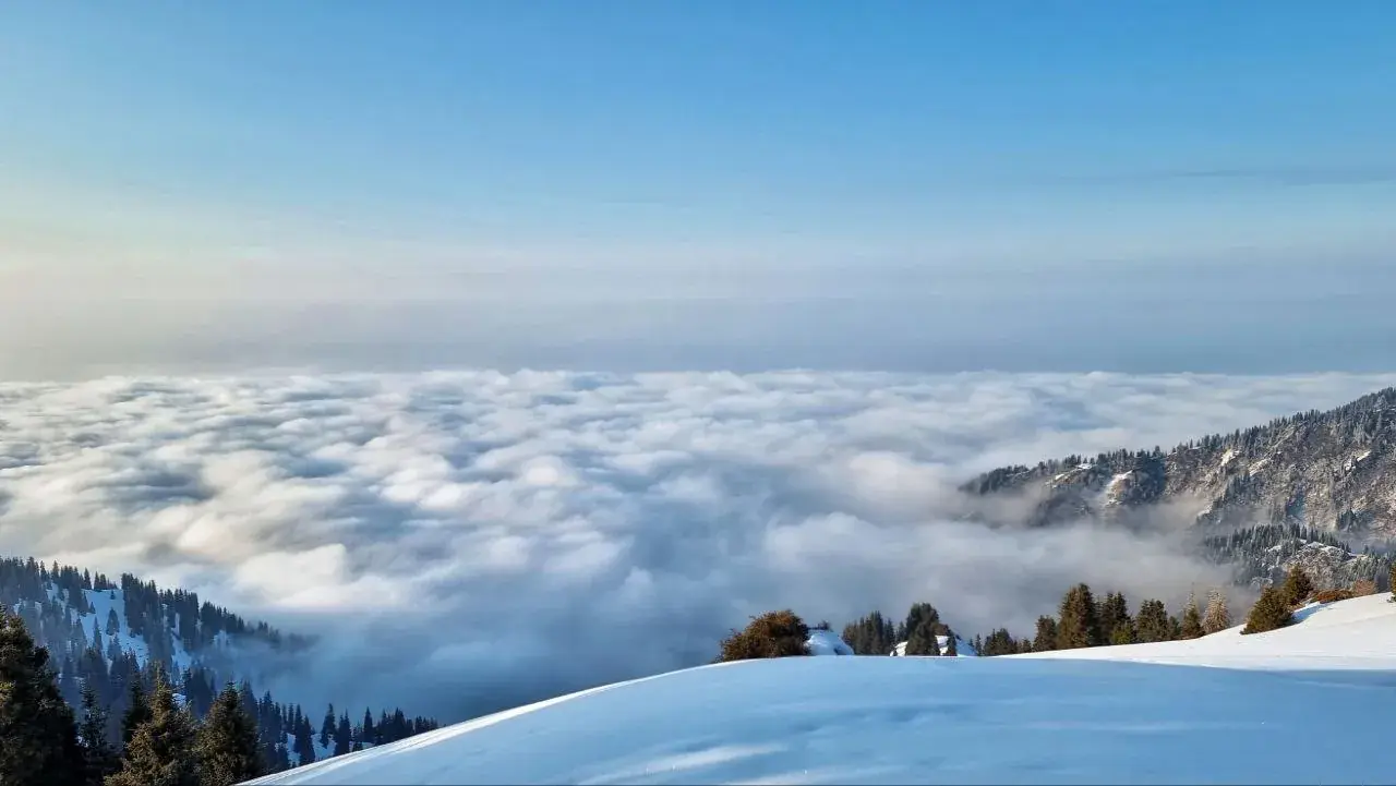 Snow in Kim-Asar gorge