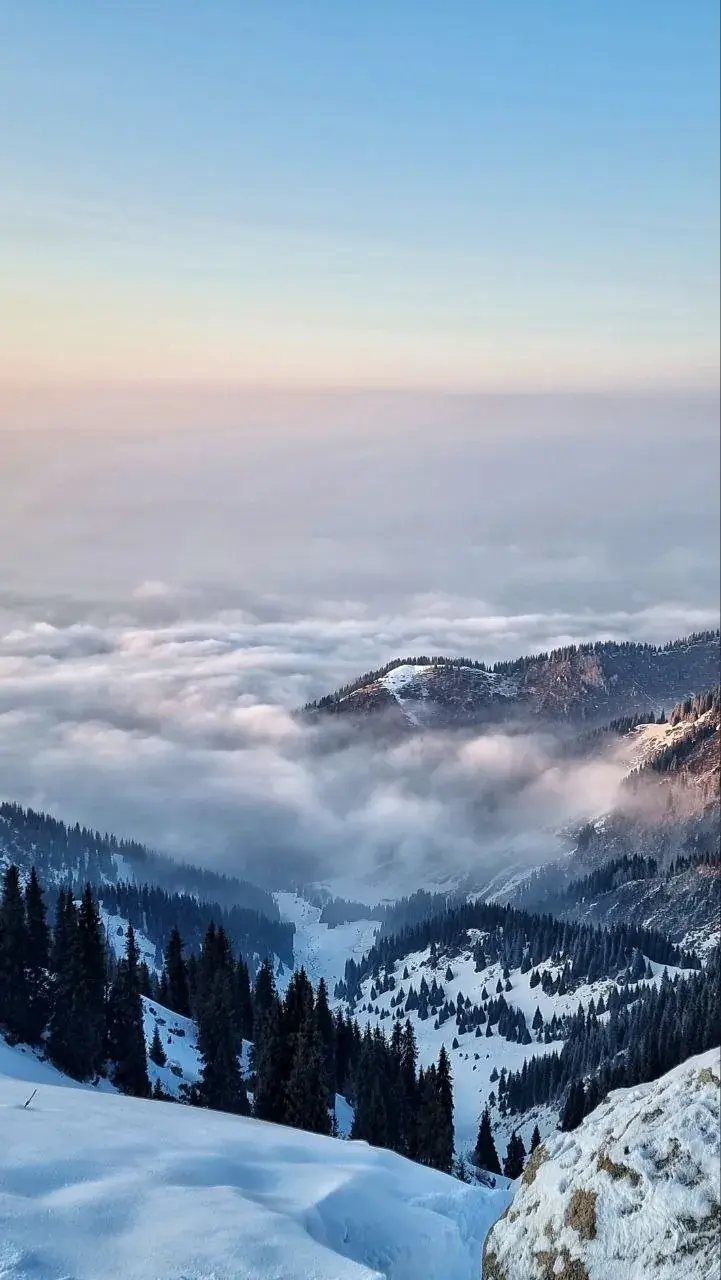 Kim-Asar gorge in winter