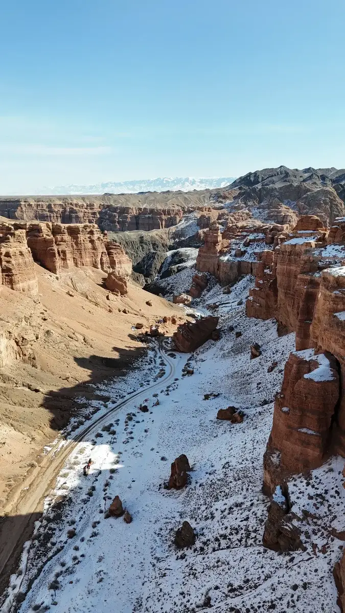 Charyn Canyon in winter