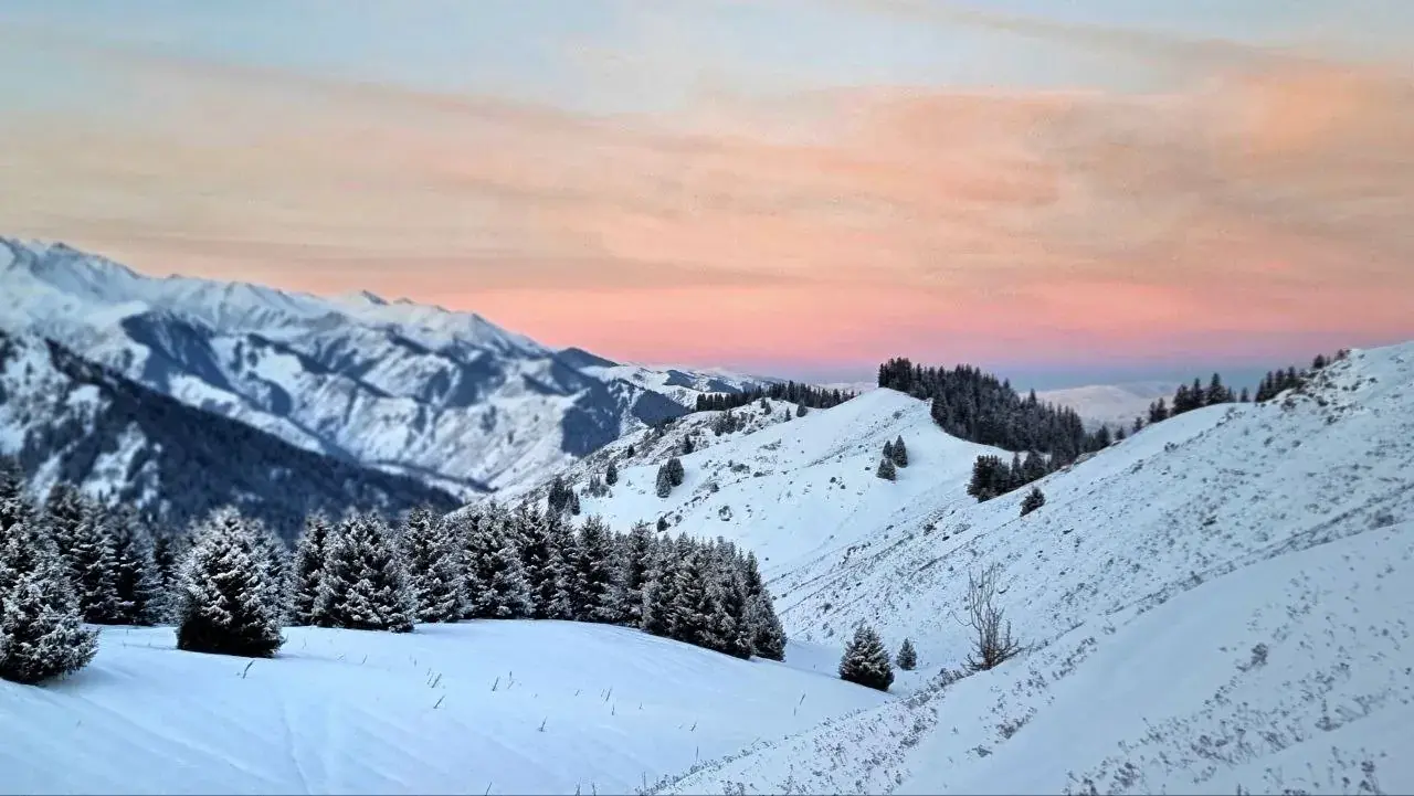 Kok-Zhailau in winter