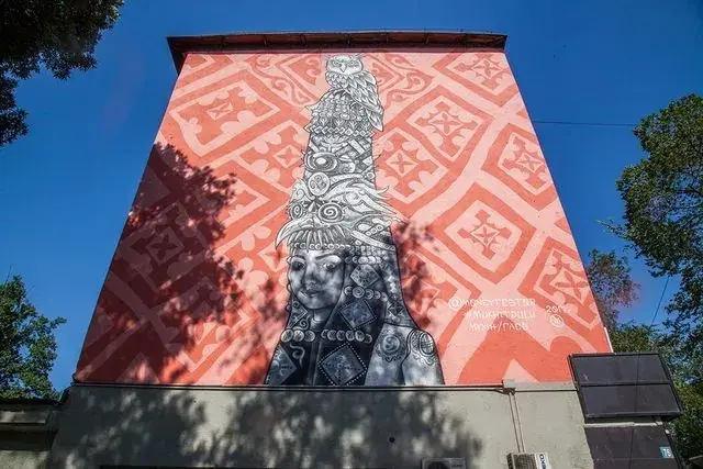 Mural in Almaty