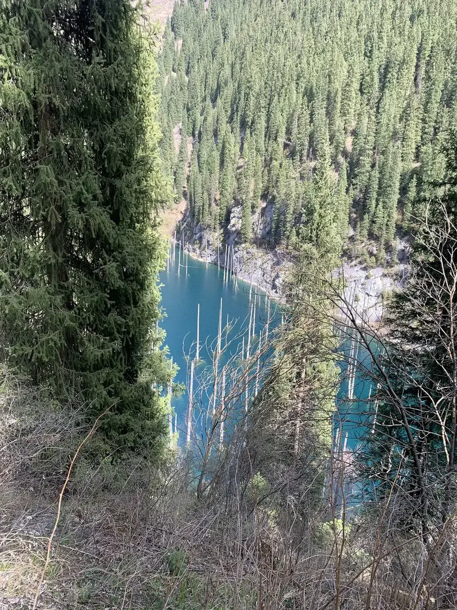 озеро каинды сверху